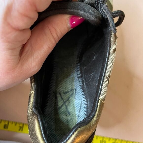 Coach Brown Tan Logo Gold Accents Katelyn 6M (No Soles) - Picture 2 of 11